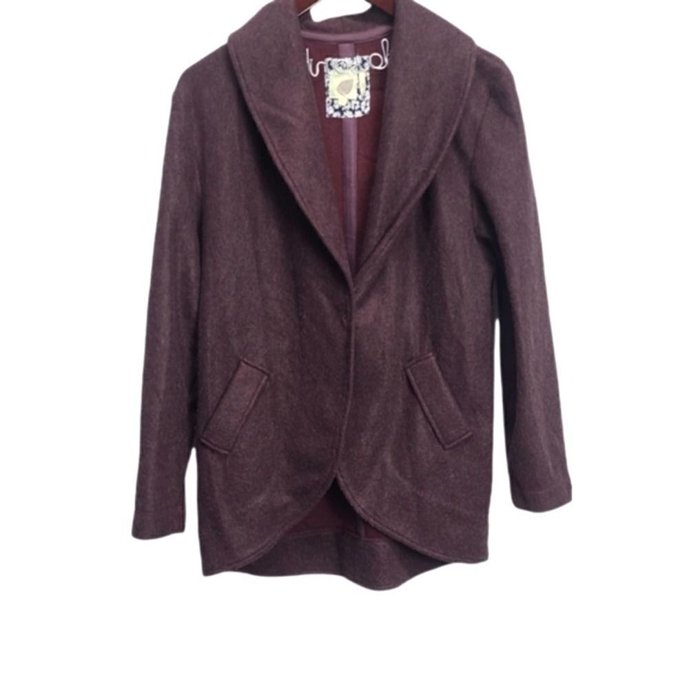 Lilka Women's Burgundy Solid Blazer Size Medium‎